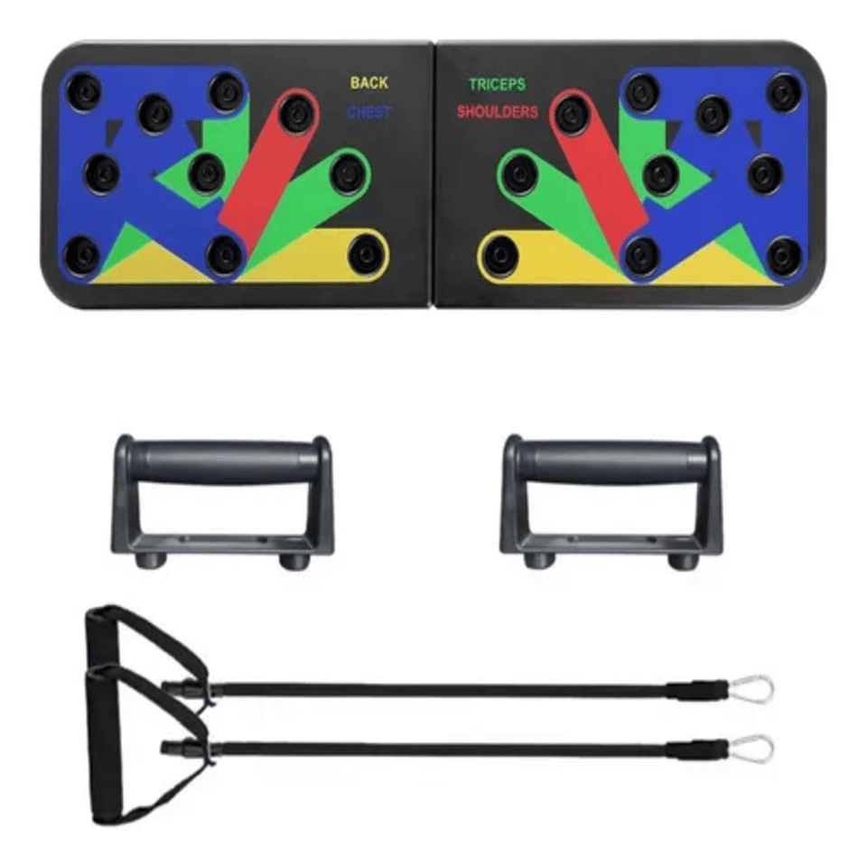 TABLA PUSH UP CON BANDAS ELASTICAS.