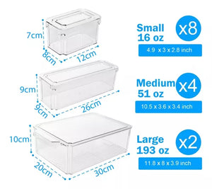 ORGANIZADOR DE ALIMENTOS PARA NEVERA SET X 7.