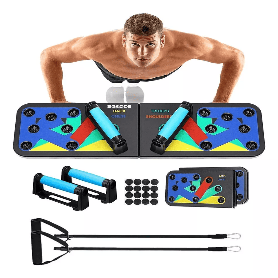 TABLA PUSH UP CON BANDAS ELASTICAS.